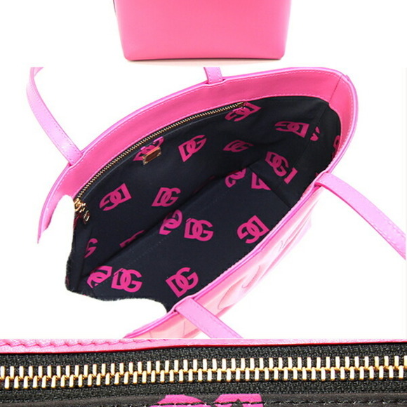 DOLCE & GABBANA Pink Leather Tote Bag - Picture 3 of 9